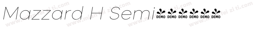 Mazzard H Semi字体转换